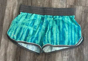 Under Armour shorts blue and green tie dye large thumbnail 1
