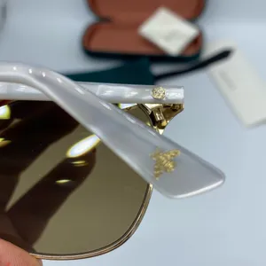 GUCCI Endura Gold 55mm Clubmaster Cat Eye Sunglasses NEW thumbnail 9