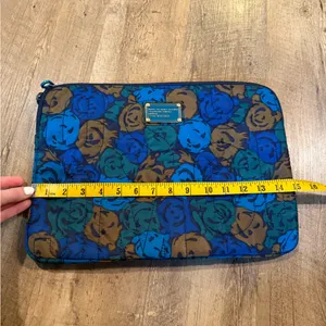 Marc by Marc Jacobs Floral Quilted Nylon Tech Laptop Sleeve in Blue/Brown/Green thumbnail 7