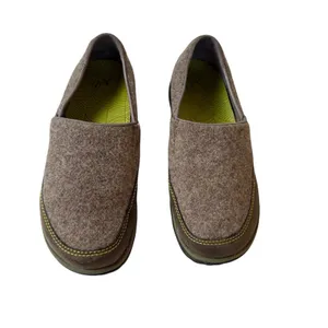 Chacos Sloan Slip On Shoes Women 7.5 Wool Leather Comfort Loafer Sandstone Citron thumbnail 2