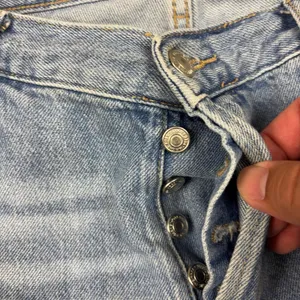 We The Free Jeans Womens 28 Blue Light Wash High Rise Straight Distressed Hem thumbnail 9