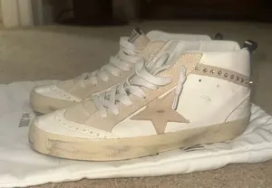 Golden Goose Mid-Star 36 Cream & White thumbnail 1