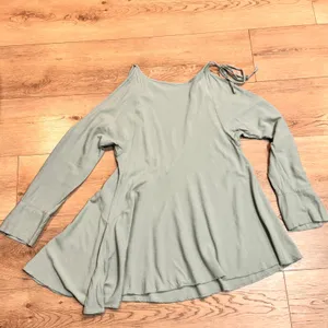 Free People Clear Skies Cold‎ Shoulder Tunic Dress Top Flowy Size XS Xsmall thumbnail 2