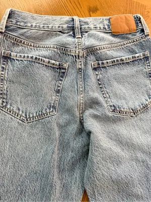 Aeropostale high-rise baggy jeans medium wash 000 NWT thumbnail 9