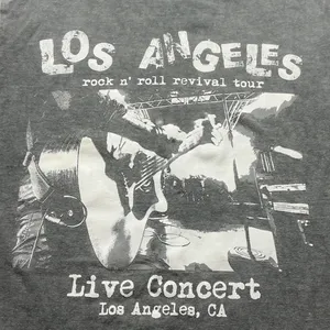 IML Los Angeles Rock n Roll Revival Tour Graphic T-Shirt‎ Gray Small thumbnail 2