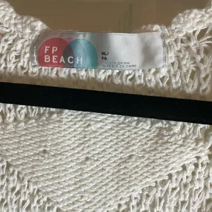 FP Beach Free People Ruffle Knit Mini Dress Woman’s Size X-Large thumbnail 5