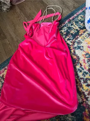 Hot pink Lucy in the sky velvet dress size xs thumbnail 4