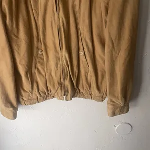 Scully Leatherwear Vintage 90s Size 44 XL Camel Tan‎ Suede Western Bomber Jacket thumbnail 3