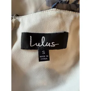 Lulus Pollen for You Maxi Dress Women Small Blue White Floral Chiffon Wedding thumbnail 9