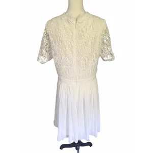 LuLus White Skater Dress V-Neck XL thumbnail 8