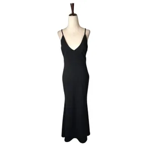 Lulus Infinite Glory‎ Maxi Dress Women Small Black V Neck Mermaid Formal Gown thumbnail 2