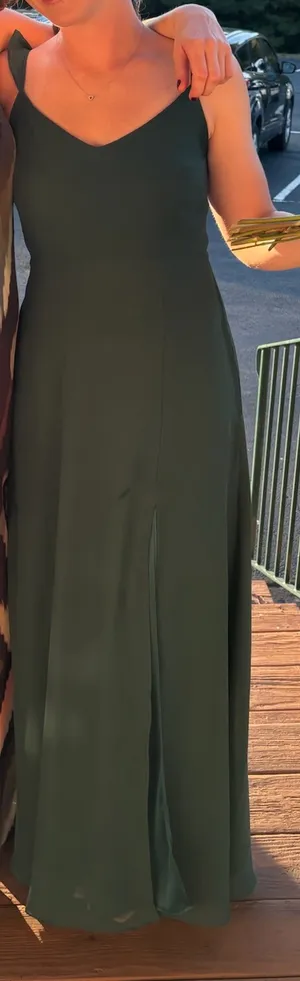 Birdy Grey Doris Dress - Chiffon Emerald thumbnail 3
