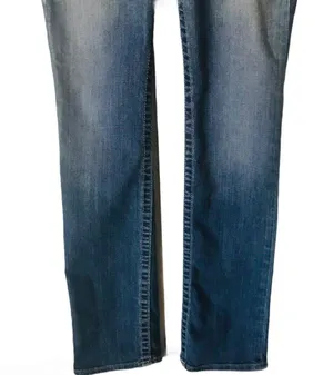True Religion Straight Leg Blue Jeans thumbnail 7