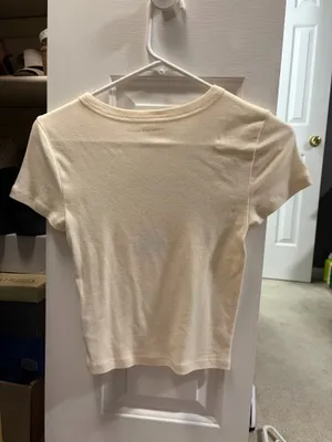 American Eagle Cream Baby Tee - Size S - NWOT thumbnail 2