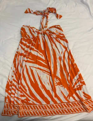 Vintage Dress Orange Size M thumbnail 1
