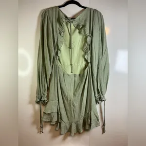 Sage Mint Long Sleeve Dress 0152 thumbnail 5