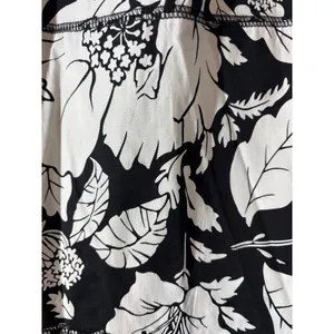 Speechless Women's Size L Black White Floral Pull-On Elastic Waist A-Line Skirt thumbnail 4