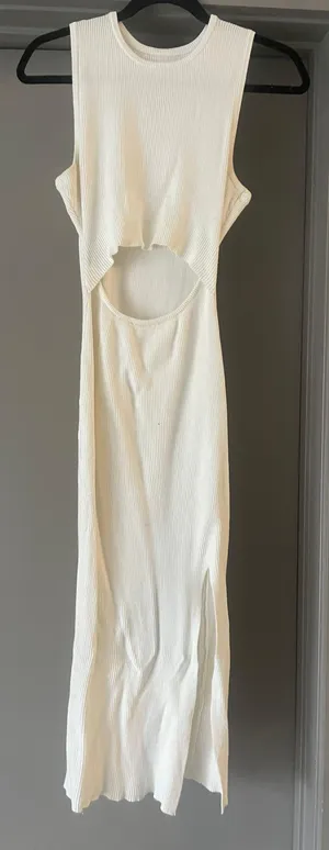 White Midi Dress Size L thumbnail 2