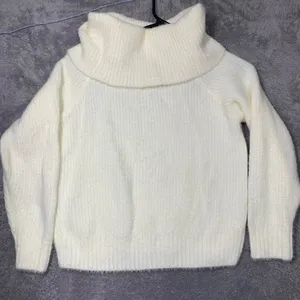 H&M Women's White Turtleneck Sweater Size Small‎ Cozy Knit Polyamide Acrylic thumbnail 6