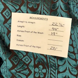 SOFT SURROUNDINGS‎ Floral Velvet Dimora Maxi Dress Teal Brown Burnout X-Large thumbnail 10