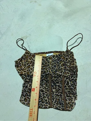 Princess Polly Leopard Print Ruched Cami Top - Brown 4 thumbnail 5