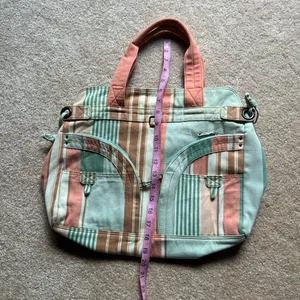 Y2K /coastal /pastel French Connection Canvas Tote Bag FCUK thumbnail 2