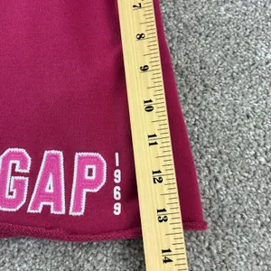 GAP Logo 1969 Fleece Short Size L Fuschia Spellout Y2K Comfy Loungewear Heritage thumbnail 5