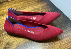 Rothy’s Red‎ Pointed Toe Flats Size 6 thumbnail 1