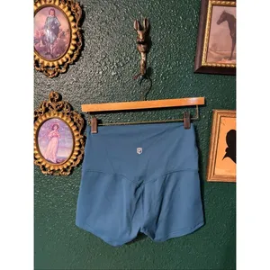 Born Primitive Blue High Rise Compression Shorts Sz Small thumbnail 2