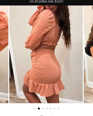 2 Piece Skirt Set Orange thumbnail 2