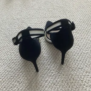 Zara Basic Black Pointed Toe Shoes High Heel Size 38 Like New thumbnail 4