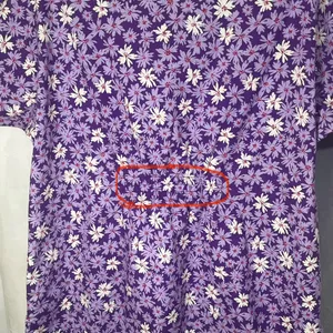 Dickies Floral Two Pocket Elastic Lilac Multicolor Scrub Top Size Medium‎ thumbnail 9