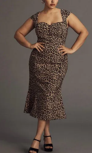 NWT Anthropologie the Cecily fit vintage retro fit sweetheart dress size Small thumbnail 1