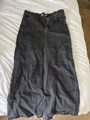 Levi's Black Jean Skirt thumbnail 1