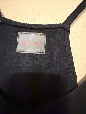 Free People Movement onsie textured black Size Medium thumbnail 4