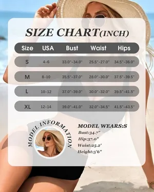 NEW - SZ L, black High Waisted Bikini Sets for Women Tummy Control 2 Piece suit thumbnail 7