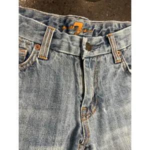 Vintage y2K 2000's Bermuda denim jean shorts 28 A pocket 7 For All Mankind 13"in thumbnail 5