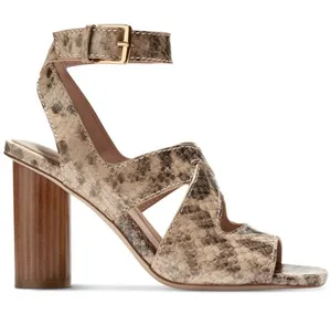 COLE HAAN Womens Beige Cut Out Reina Square Toe Leather Sandals Shoe Size 8 thumbnail 1