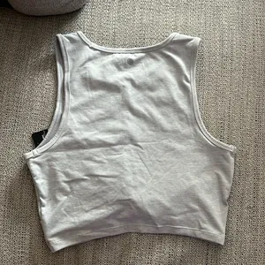 Yogalicious Light Gray Twist Front Tank Top thumbnail 4