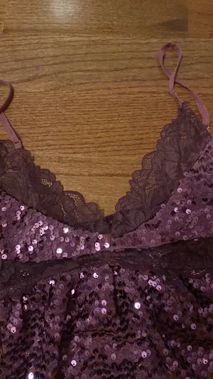 Free People NWT Intimately Right Rhythm Sequin Crop Camisole thumbnail 6