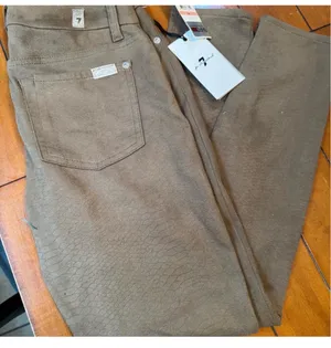 7 For All Mankind tan jeans thumbnail 1
