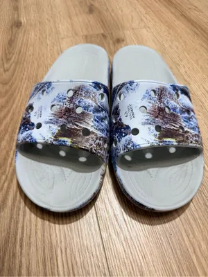 Crocs Classic Slide Realtree Aspect Camo Men's 7 Women's 9 Blue Slip On Sandals thumbnail 2
