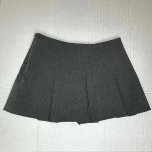 Zara box pleated mini skort skirt shorts gray size Small thumbnail 4