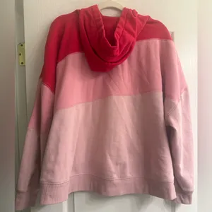 Torrid Pink Colorblock Valentine Cozy Fleece Relaxed Hoodie Sweatshirt - size 2 thumbnail 6