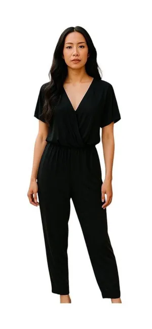 NS!!! Young Fabulous & Broke Jumpsuit Black Size M Minimalist Spring Vacation Ca thumbnail 1