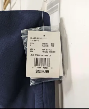 David's Bridal Navy Blue Dress thumbnail 5