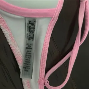 Pink and White Bikini top Size XS thumbnail 4