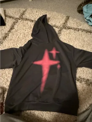 Shein pink star hoodie thumbnail 1
