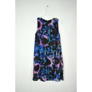 Taylor Colorful Watercolor Floral Shift Dress 8 thumbnail 3
