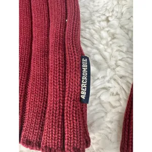 Vintage Abercrombie & Fitch A&F 92 Burgundy Ribbed Turtleneck Sweater S Y2K thumbnail 5